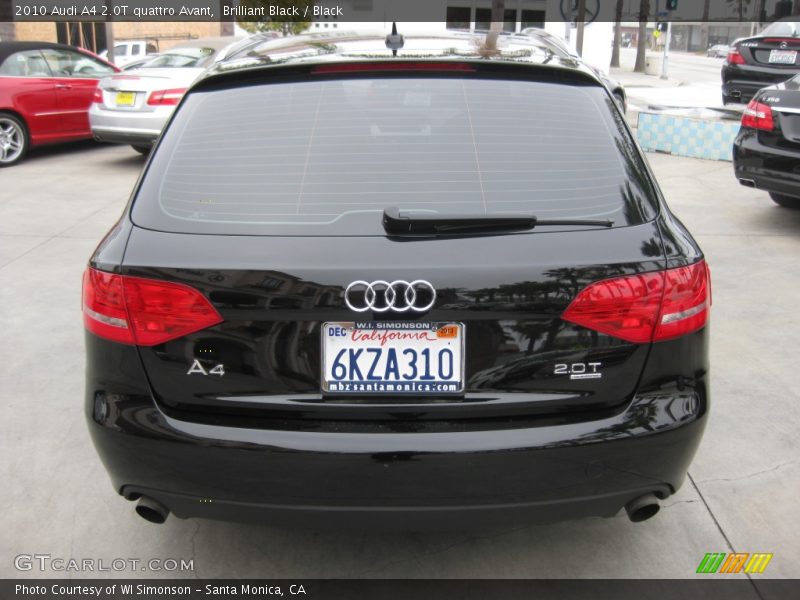 Brilliant Black / Black 2010 Audi A4 2.0T quattro Avant