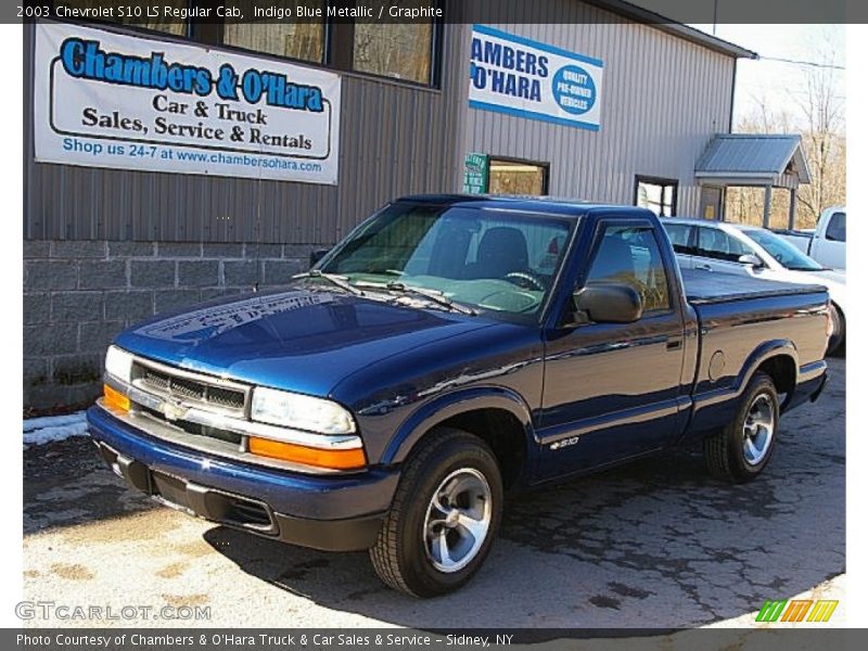 Indigo Blue Metallic / Graphite 2003 Chevrolet S10 LS Regular Cab