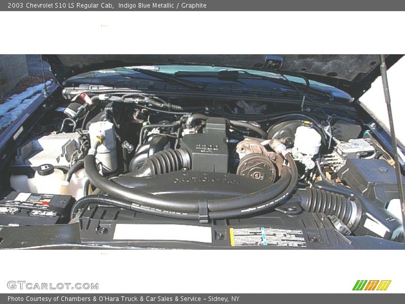 Indigo Blue Metallic / Graphite 2003 Chevrolet S10 LS Regular Cab