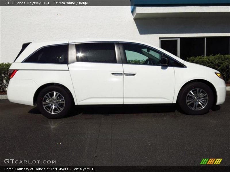 Taffeta White / Beige 2013 Honda Odyssey EX-L