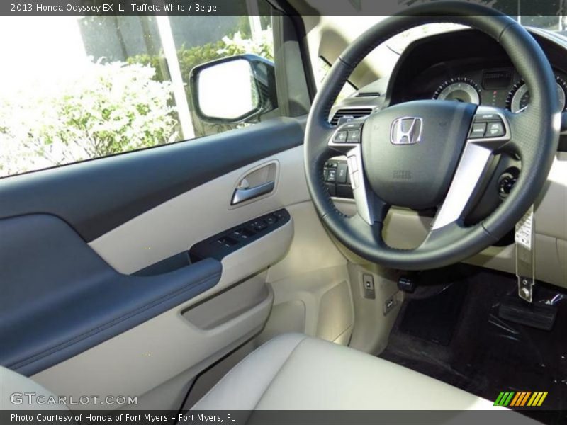Taffeta White / Beige 2013 Honda Odyssey EX-L