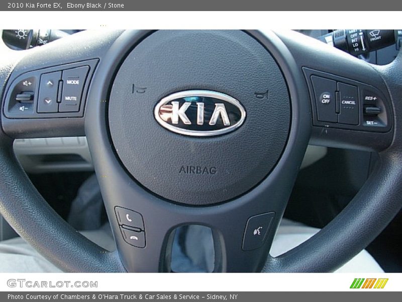 Ebony Black / Stone 2010 Kia Forte EX