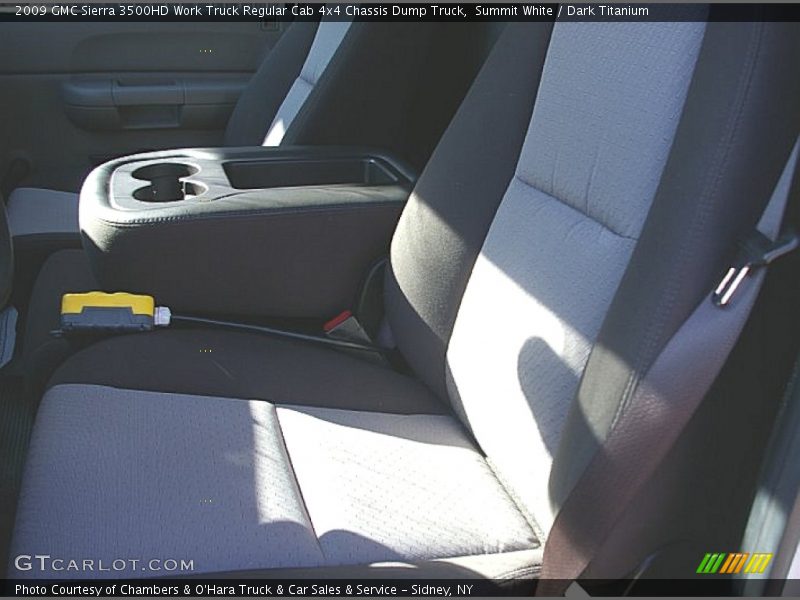 Summit White / Dark Titanium 2009 GMC Sierra 3500HD Work Truck Regular Cab 4x4 Chassis Dump Truck