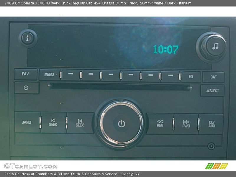 Summit White / Dark Titanium 2009 GMC Sierra 3500HD Work Truck Regular Cab 4x4 Chassis Dump Truck