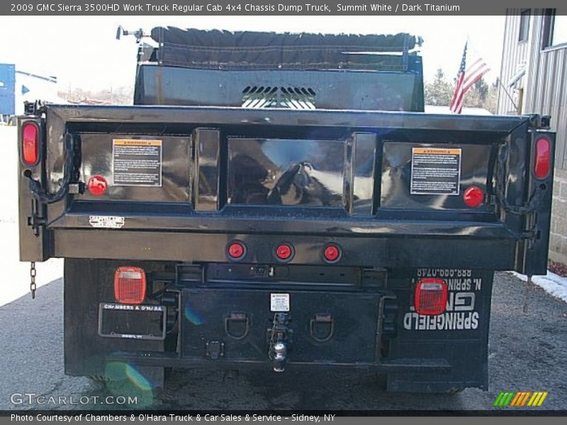 Summit White / Dark Titanium 2009 GMC Sierra 3500HD Work Truck Regular Cab 4x4 Chassis Dump Truck