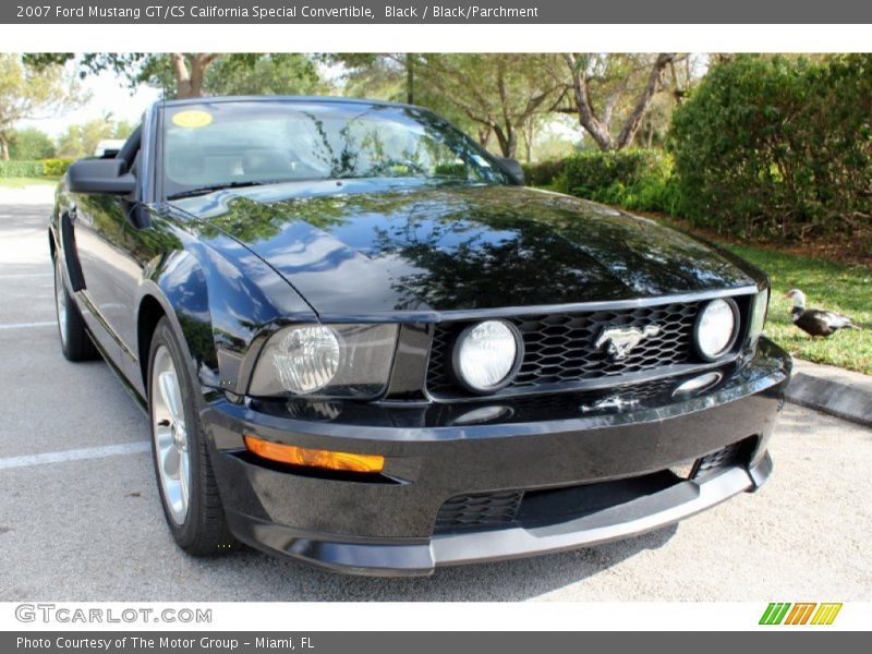 Black / Black/Parchment 2007 Ford Mustang GT/CS California Special Convertible
