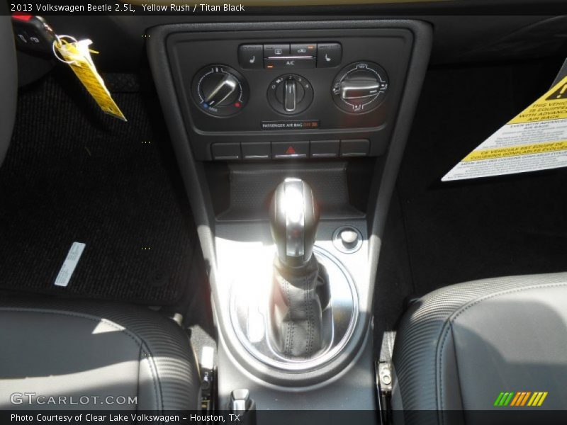 Yellow Rush / Titan Black 2013 Volkswagen Beetle 2.5L