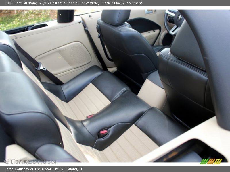 Rear Seat of 2007 Mustang GT/CS California Special Convertible