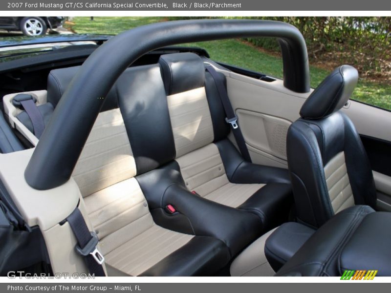 Rear Seat of 2007 Mustang GT/CS California Special Convertible