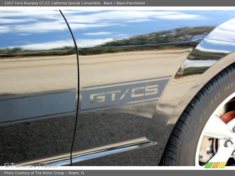 Black / Black/Parchment 2007 Ford Mustang GT/CS California Special Convertible