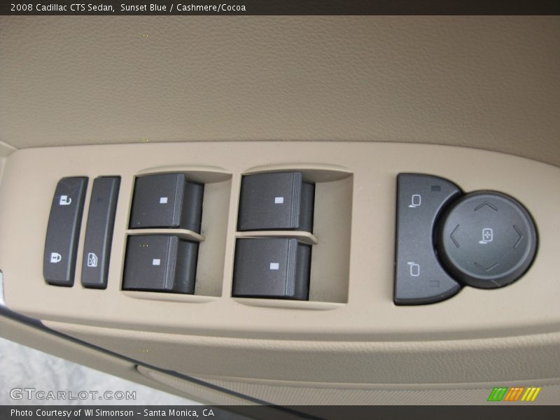 Sunset Blue / Cashmere/Cocoa 2008 Cadillac CTS Sedan