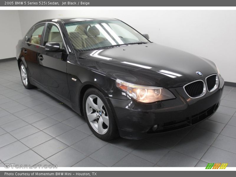 Jet Black / Beige 2005 BMW 5 Series 525i Sedan