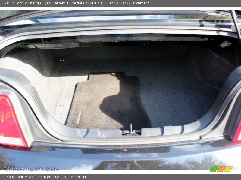  2007 Mustang GT/CS California Special Convertible Trunk