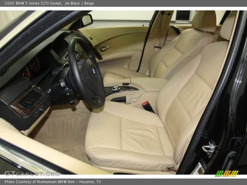 Jet Black / Beige 2005 BMW 5 Series 525i Sedan