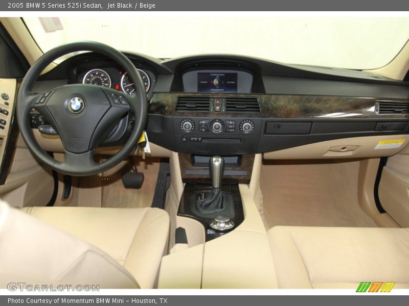Jet Black / Beige 2005 BMW 5 Series 525i Sedan