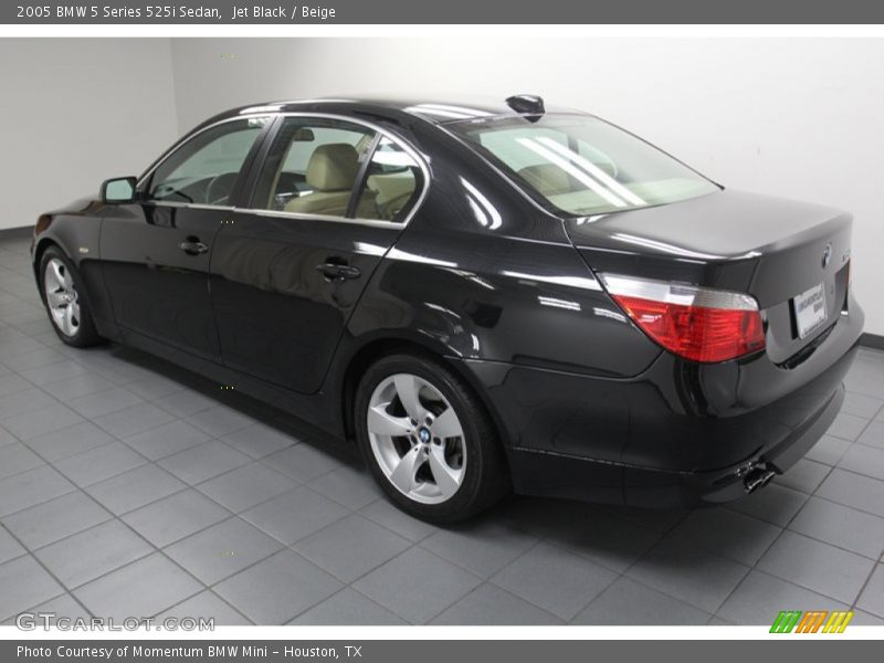 Jet Black / Beige 2005 BMW 5 Series 525i Sedan