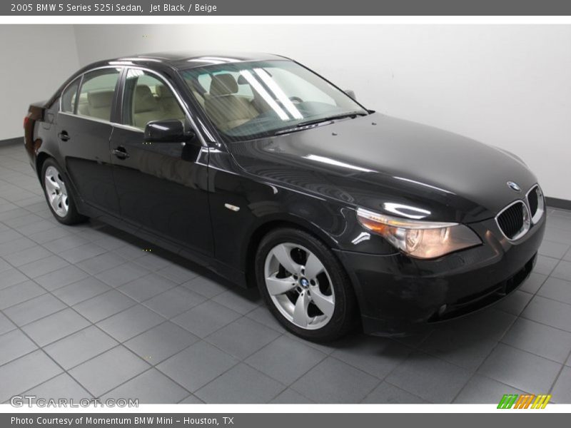 Jet Black / Beige 2005 BMW 5 Series 525i Sedan