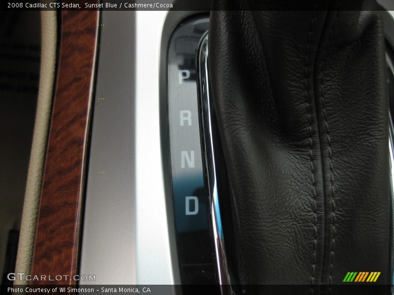 Sunset Blue / Cashmere/Cocoa 2008 Cadillac CTS Sedan