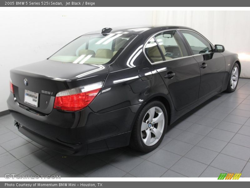 Jet Black / Beige 2005 BMW 5 Series 525i Sedan