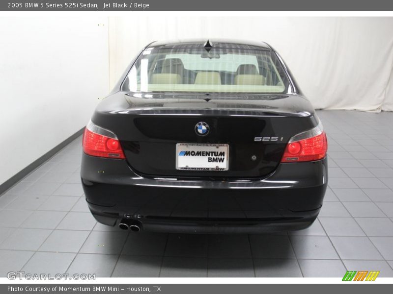 Jet Black / Beige 2005 BMW 5 Series 525i Sedan