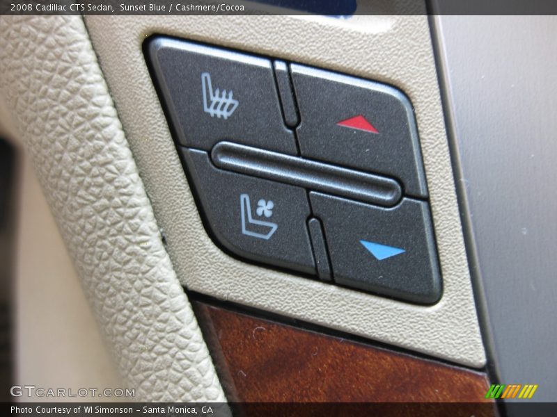 Sunset Blue / Cashmere/Cocoa 2008 Cadillac CTS Sedan