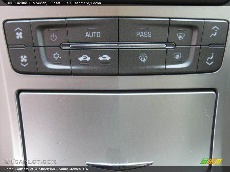Sunset Blue / Cashmere/Cocoa 2008 Cadillac CTS Sedan