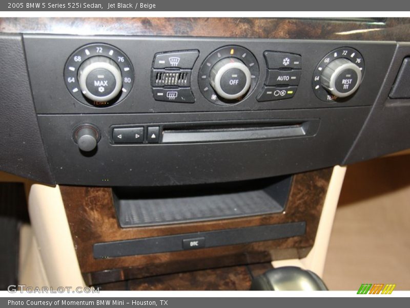 Jet Black / Beige 2005 BMW 5 Series 525i Sedan