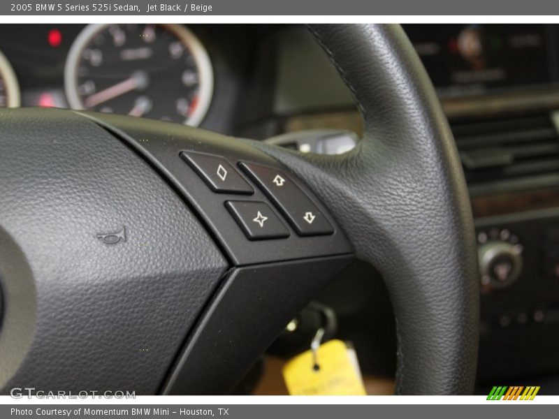 Jet Black / Beige 2005 BMW 5 Series 525i Sedan