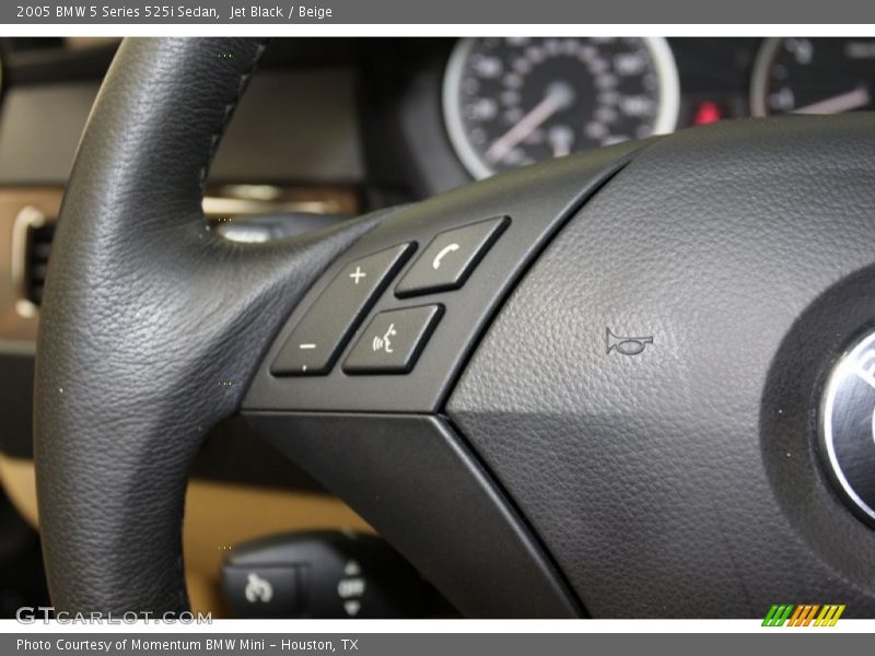Jet Black / Beige 2005 BMW 5 Series 525i Sedan