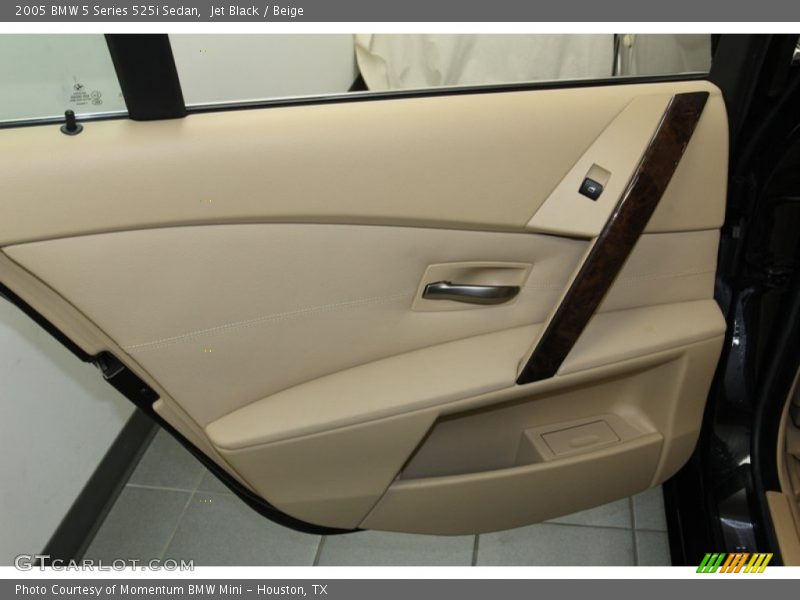 Jet Black / Beige 2005 BMW 5 Series 525i Sedan