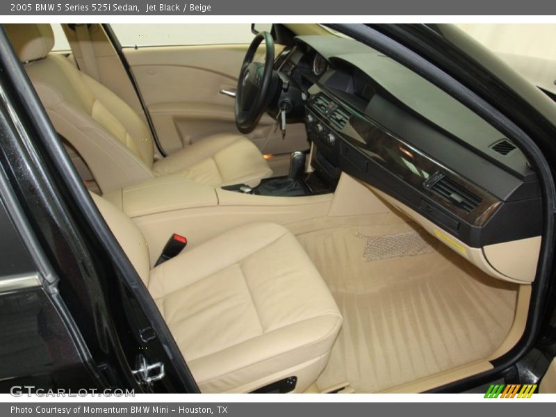 Jet Black / Beige 2005 BMW 5 Series 525i Sedan