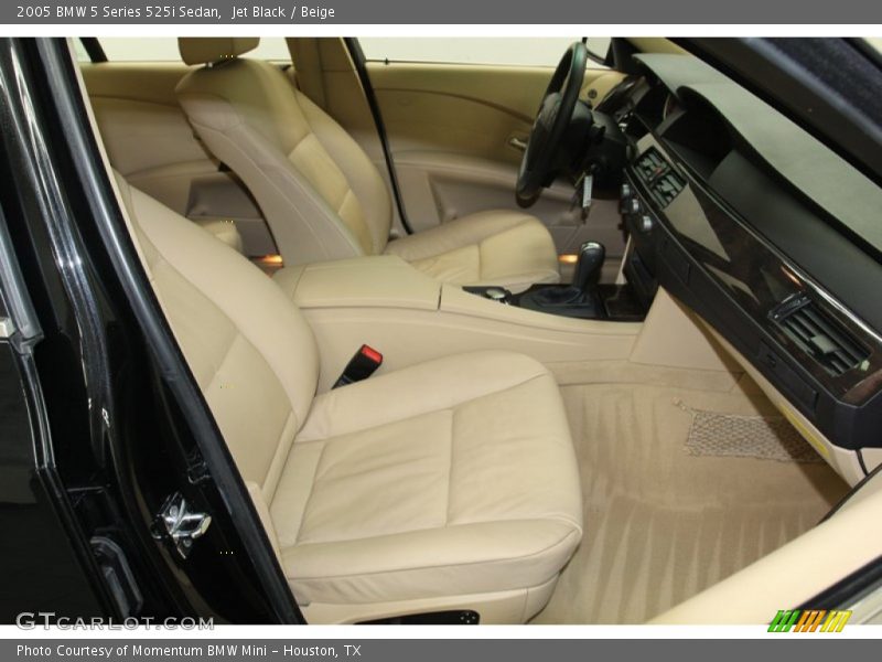 Jet Black / Beige 2005 BMW 5 Series 525i Sedan
