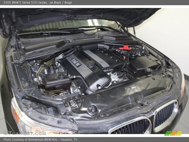 Jet Black / Beige 2005 BMW 5 Series 525i Sedan