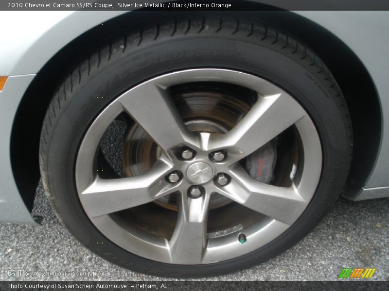 Silver Ice Metallic / Black/Inferno Orange 2010 Chevrolet Camaro SS/RS Coupe