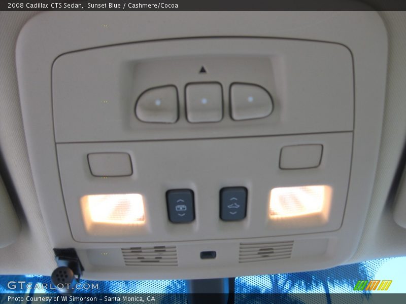 Sunset Blue / Cashmere/Cocoa 2008 Cadillac CTS Sedan