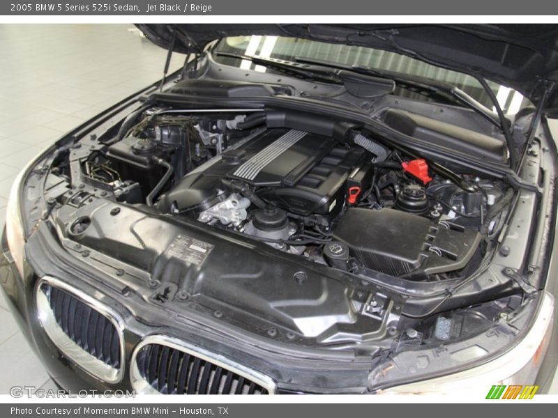 Jet Black / Beige 2005 BMW 5 Series 525i Sedan