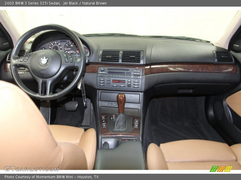 Jet Black / Natural Brown 2003 BMW 3 Series 325i Sedan