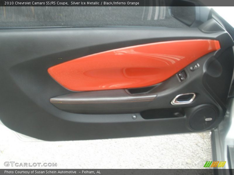 Silver Ice Metallic / Black/Inferno Orange 2010 Chevrolet Camaro SS/RS Coupe