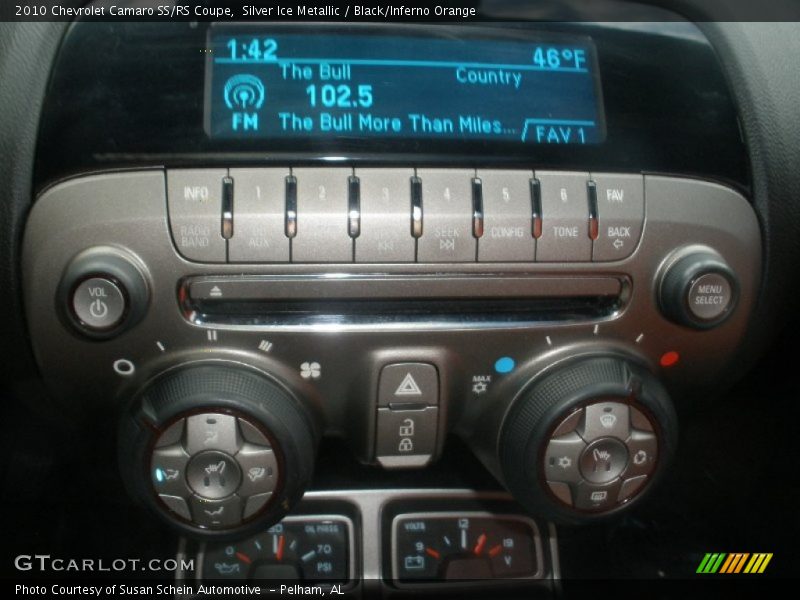 Silver Ice Metallic / Black/Inferno Orange 2010 Chevrolet Camaro SS/RS Coupe