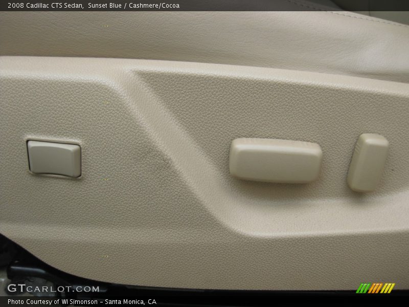 Sunset Blue / Cashmere/Cocoa 2008 Cadillac CTS Sedan