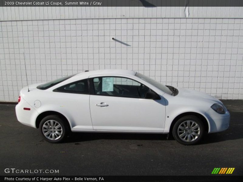 Summit White / Gray 2009 Chevrolet Cobalt LS Coupe