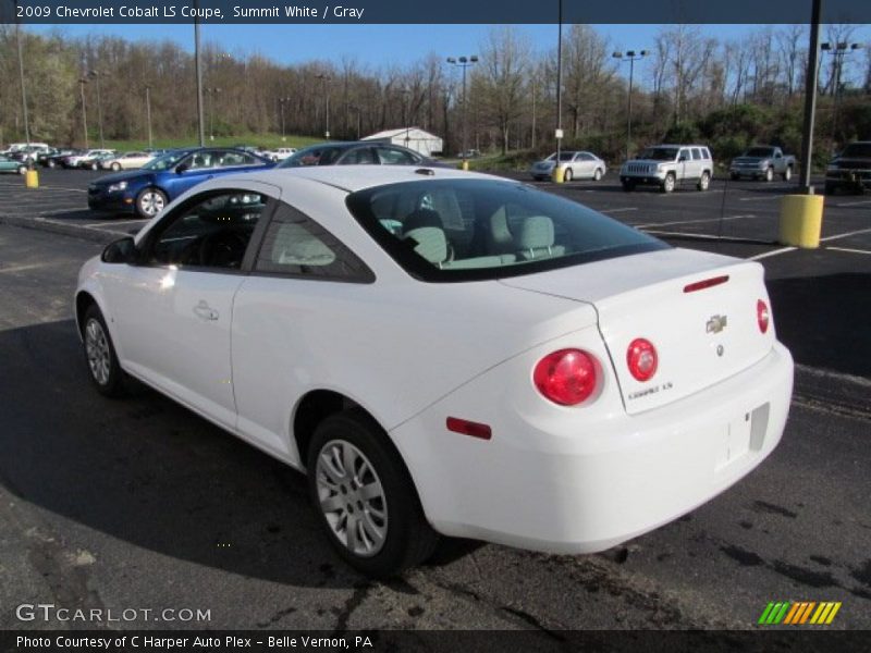 Summit White / Gray 2009 Chevrolet Cobalt LS Coupe