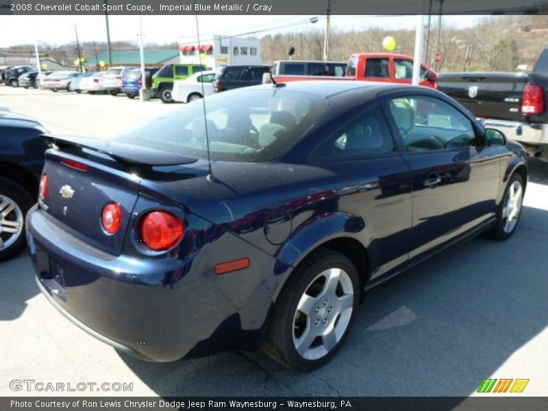 Imperial Blue Metallic / Gray 2008 Chevrolet Cobalt Sport Coupe