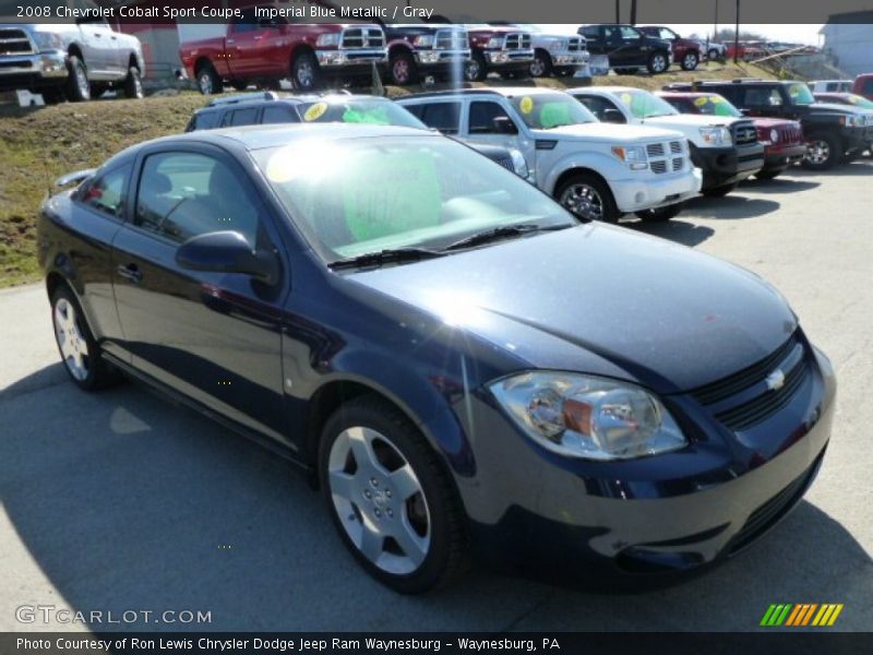 Imperial Blue Metallic / Gray 2008 Chevrolet Cobalt Sport Coupe