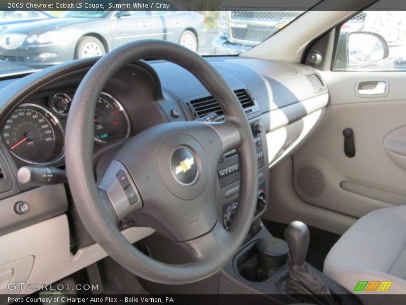 Summit White / Gray 2009 Chevrolet Cobalt LS Coupe