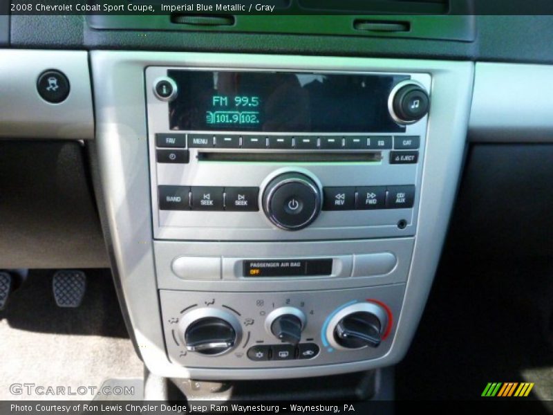 Imperial Blue Metallic / Gray 2008 Chevrolet Cobalt Sport Coupe