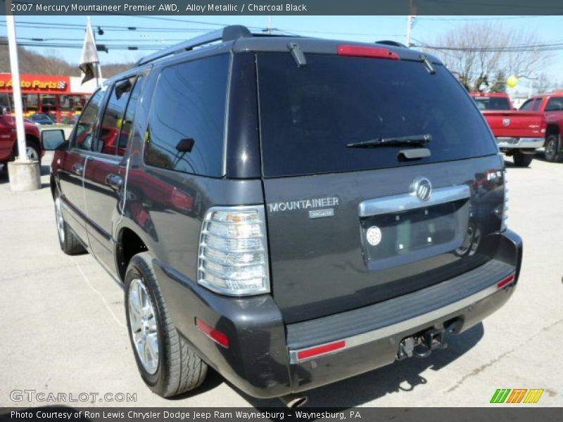 Alloy Metallic / Charcoal Black 2007 Mercury Mountaineer Premier AWD