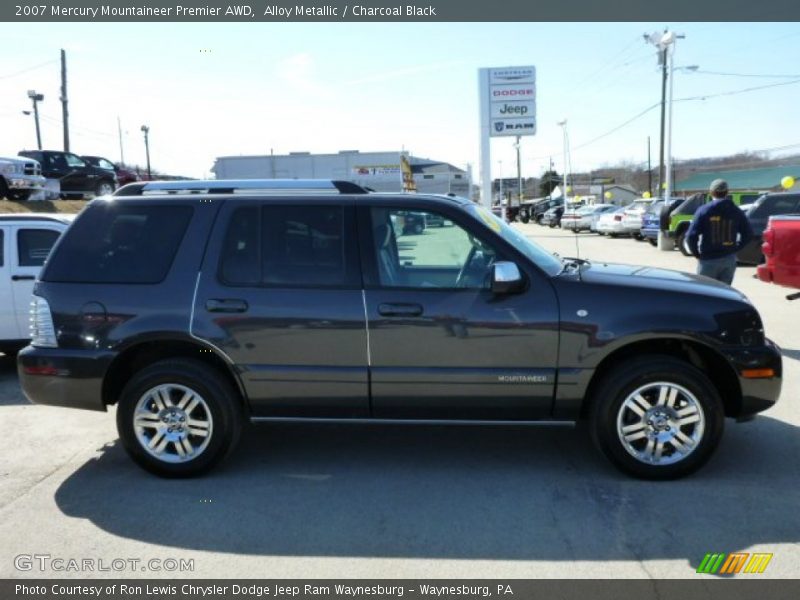 Alloy Metallic / Charcoal Black 2007 Mercury Mountaineer Premier AWD