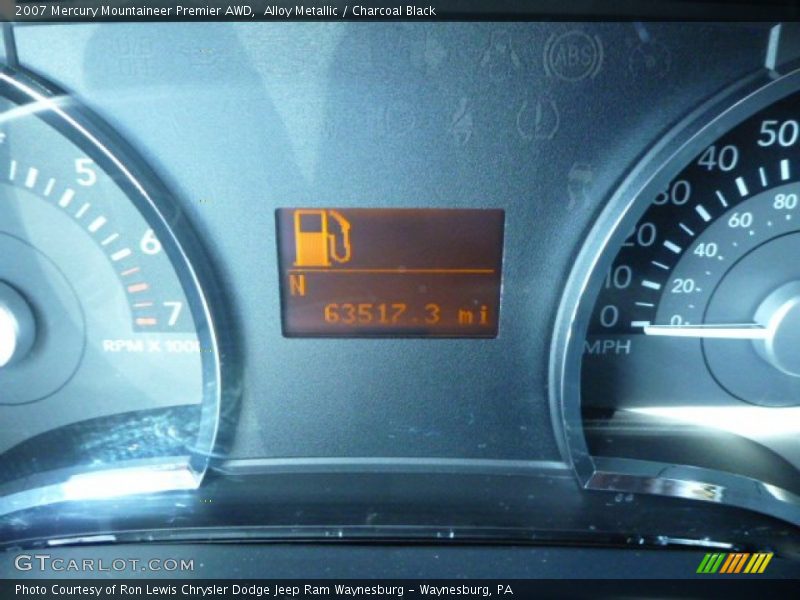 Alloy Metallic / Charcoal Black 2007 Mercury Mountaineer Premier AWD