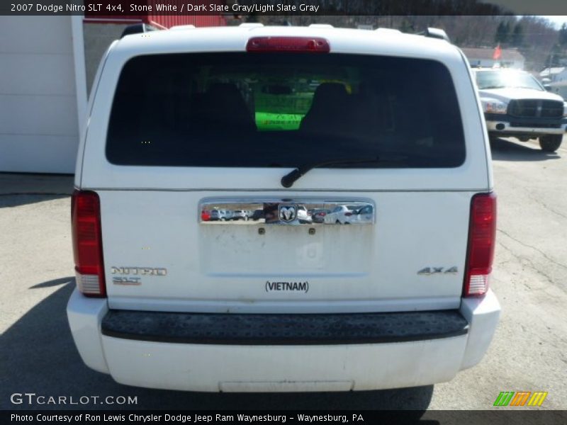 Stone White / Dark Slate Gray/Light Slate Gray 2007 Dodge Nitro SLT 4x4